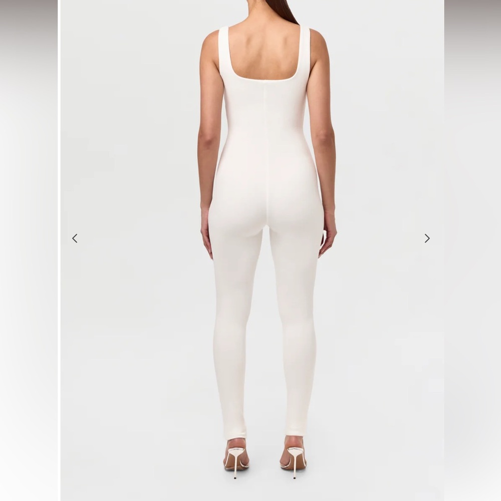 Naked Wardrobe mama maternity Cream white Jumpsuit s nwt - Picture 3 of 4